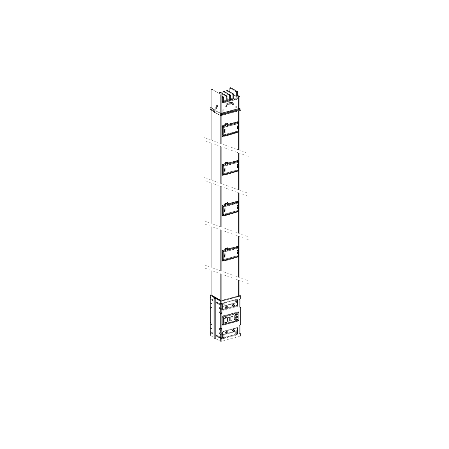 ksa630ev4254 Schneider Electric Vertical Distribution Busbar Trunking, 630A, 2.5 m, Canalis Series