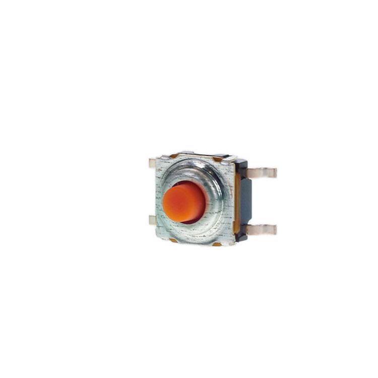 C & K IP67 Black Tactile Switch, 1 x NO, SPST 50mA, Surface Mount