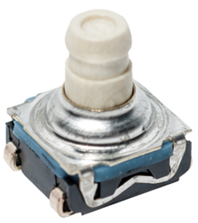 C & K IP67 Black Tactile Switch Button, SPST 50 mA 32 V dc, Surface
