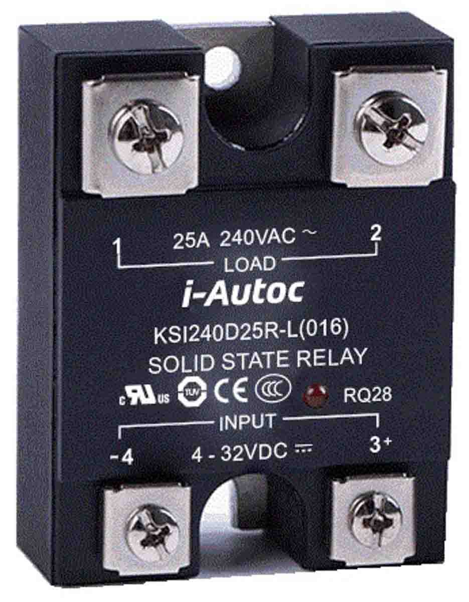 i-Autoc KSI Series Solid State Relay, 80 A Load, Panel Mount, 530 V ac Load, 32V dc Control