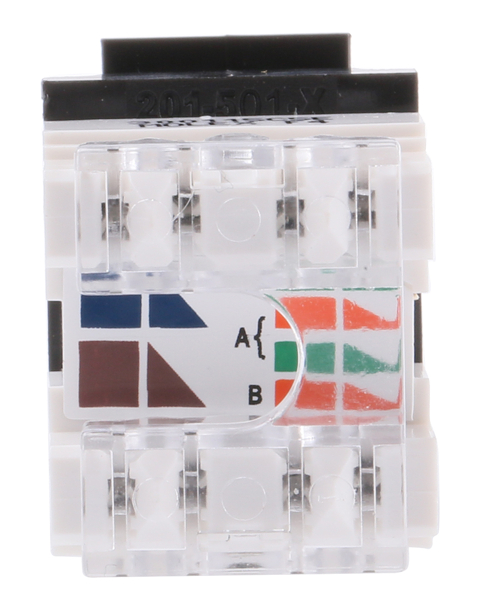 ksj-00032-bk Molex Premise Networks KSJ Cat5e RJ45 8 Port Jack, UTP Shielding