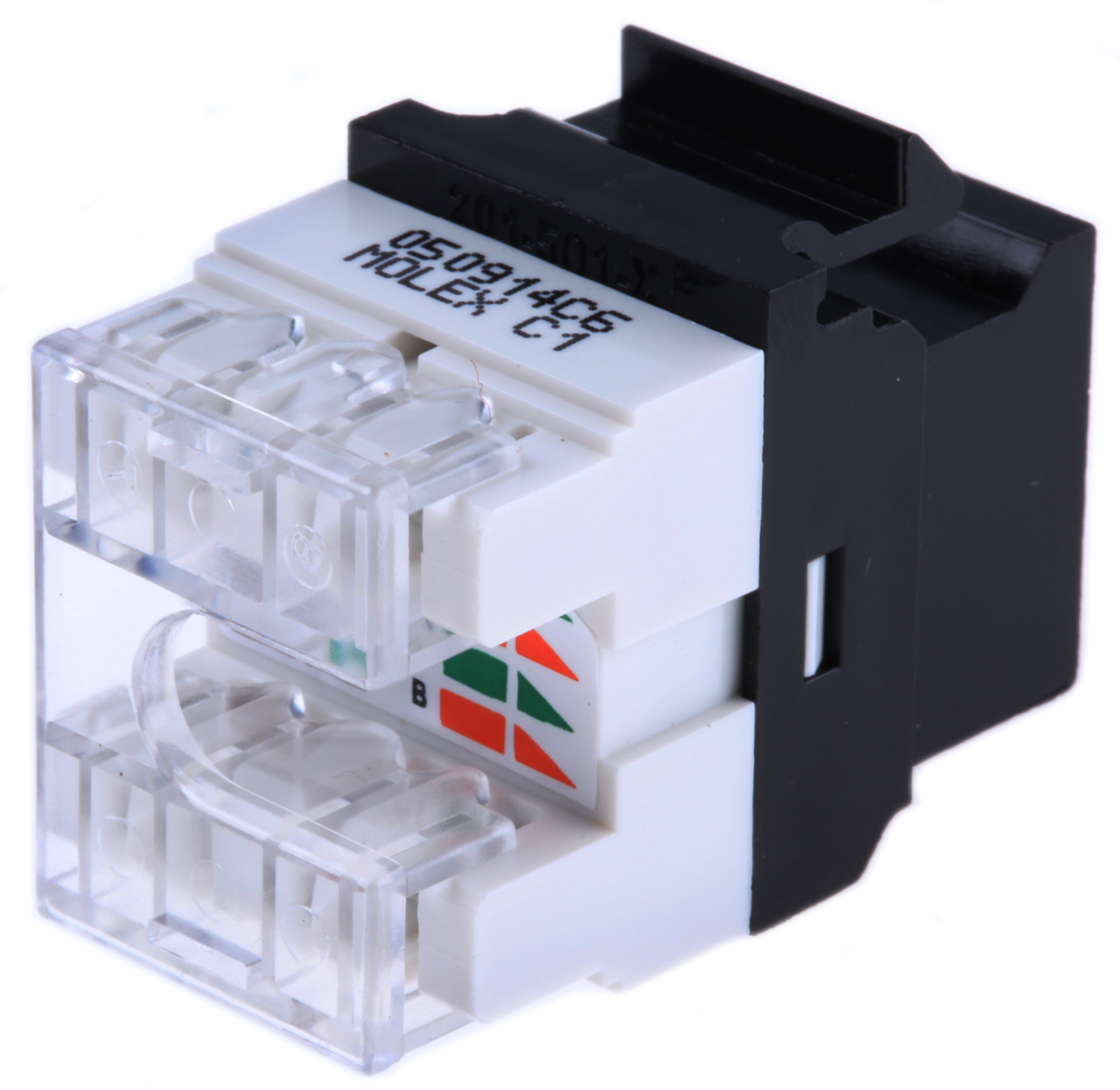 Molex Premise Networks KSJ Cat6 RJ45 8 Port Jack, UTP Shielding