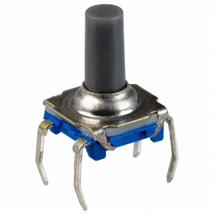 C & K IP60 Black Tactile Switch, 9.9 mm, SPST-NO 50mA, Through Hole