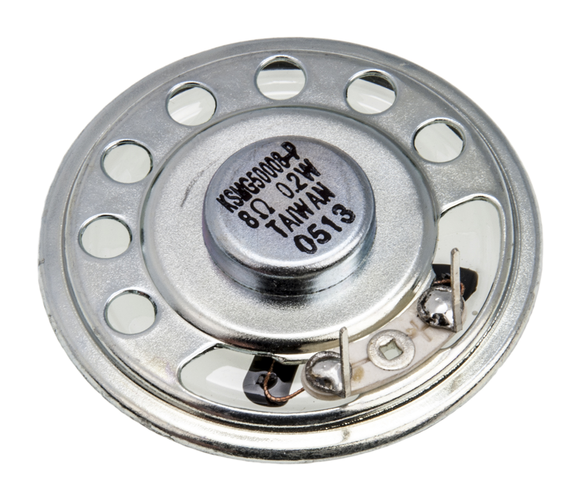 Kingstate 8 Ω 0.2 W Miniature Speaker 50.0 mm Dia. 9.0 mm