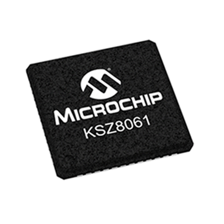 Microchip KSZ8061MNGW, Ethernet Transceiver, 3.3 V 100 Mbps MII, 48-Pin 5V QFN