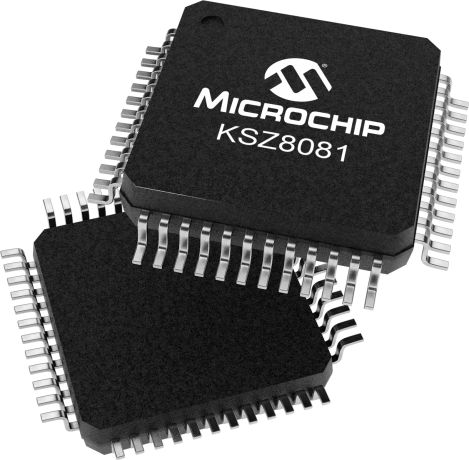 Microchip KSZ8081MLXIA-TR, Ethernet Transceiver, 3.3 V 100 Mbps, 48-Pin 3.3V LQFP