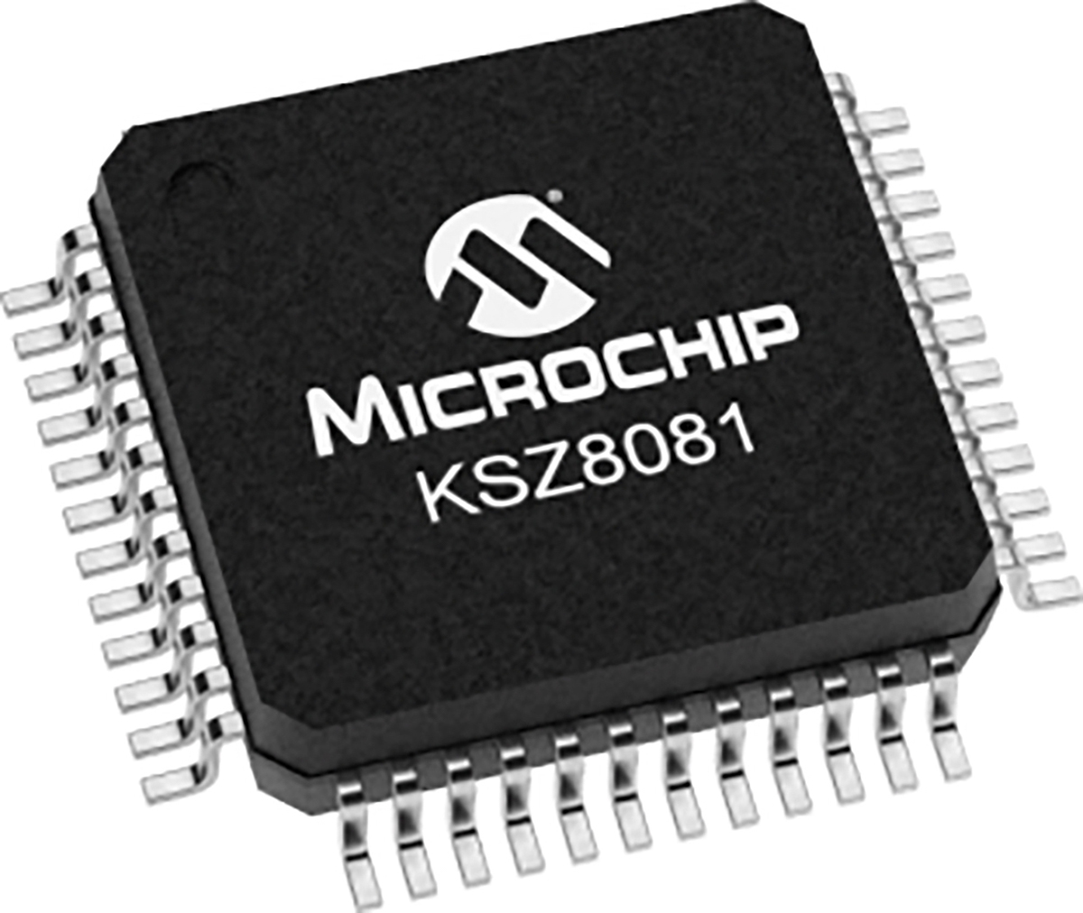 Microchip KSZ8081MLXIA, Ethernet Transceiver, 3.3 V 100 Mbps RMII v1.2, 48-Pin 3.3V LQFP