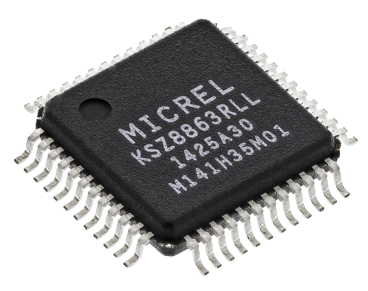 Microchip, Ethernet Switch IC, 1.8 V 100 Mbps, 48-Pin 3.3V LQFP