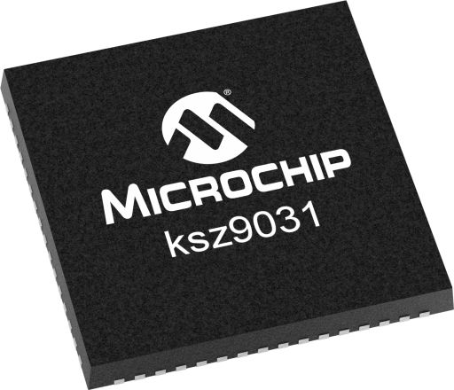 Microchip KSZ9031RNXIC-TR, Ethernet Transceiver, 1.2 V 1000 Mbps, 48-Pin VQFN