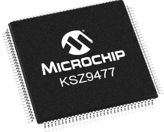 Microchip KSZ9477STXI, Ethernet Switch, 1.8 V 1000 Mbps MII, RGMII, RMII, SGMII, 128-Pin 3.3V TQFP