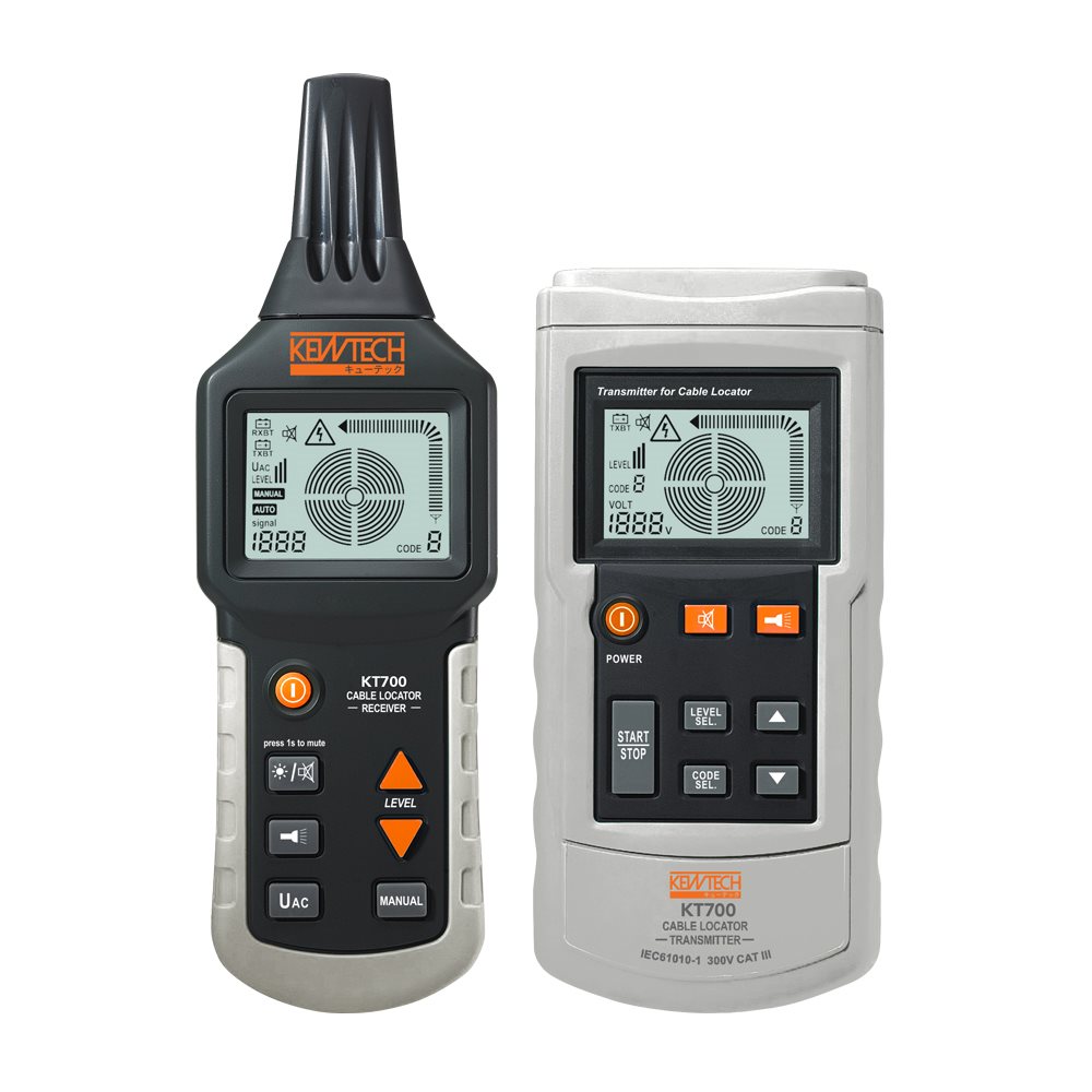Kewtech Cable Detector, Cable Detection Depth 2m, Maximum Safe Working Voltage 3.7 V Li Battery 3.7V/2000mA LED
