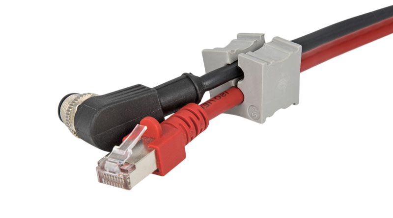 Icotek KTS Grey Elastomer Cable Grommet for 17 mm Cable Dia. for 1 mm Cable Dia. KTS 17