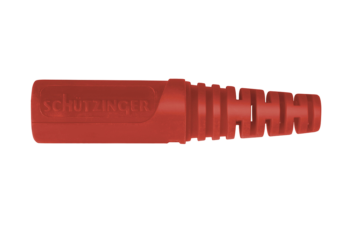 Schutzinger Red Female Banana Coupler, 4 mm Connector, Solder Termination, 33 V ac, 70V dc, 32A, Nickel Plating