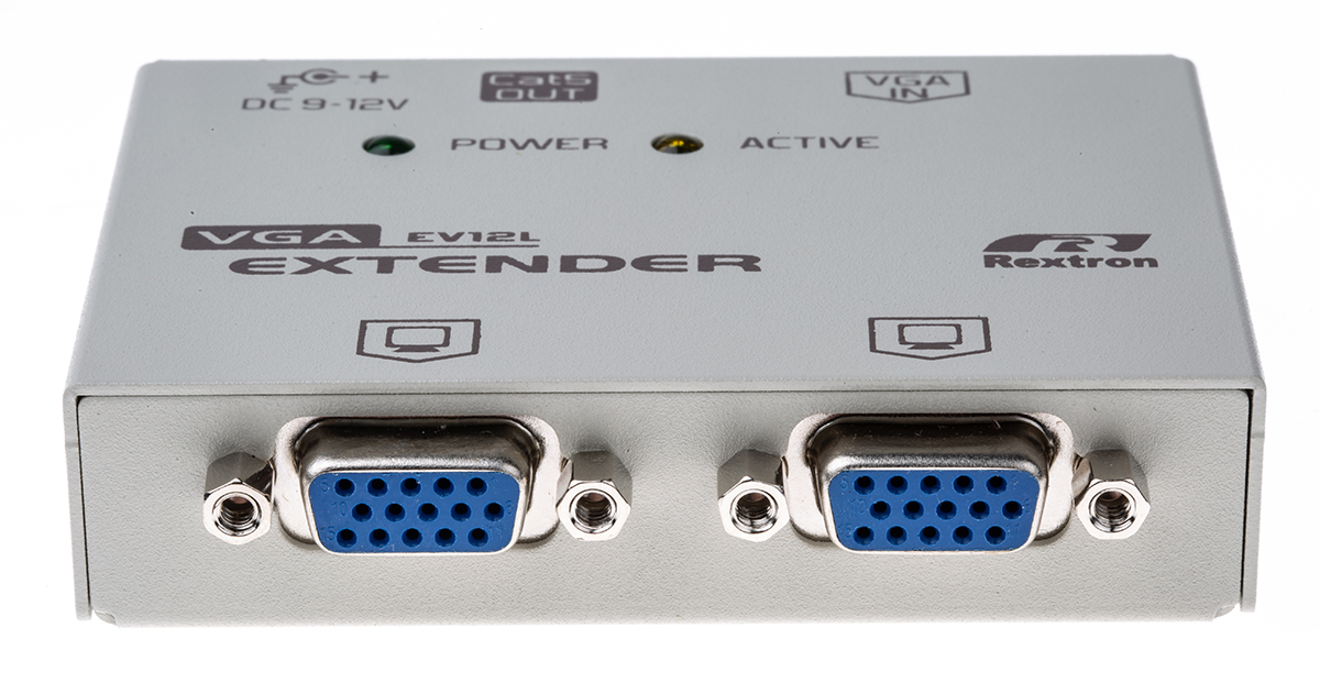 kvm-vgaxt NewLink 2 Port VGA over Catx Cat5e/Cat6/Cat6a Extender Pair 150 m, 1280 x 800 pixel Maximum Resolution