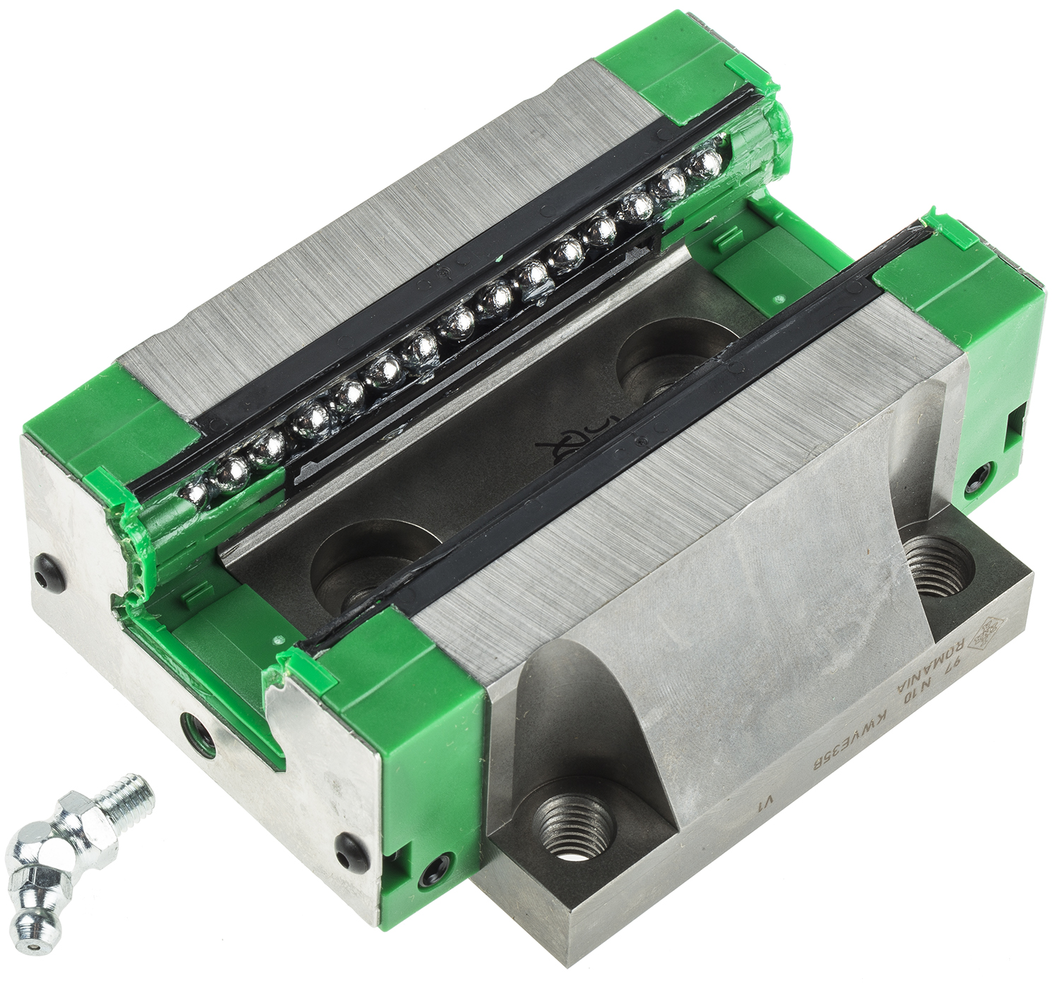 INA Linear Guide Carriage KWVE35-B-V1-G3 KWVE35 Series, 38000 N Dynamic Load