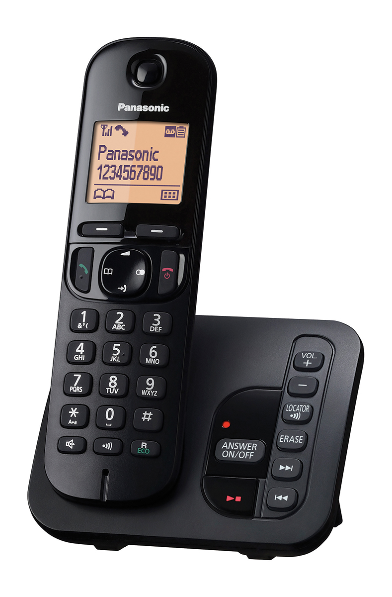 Panasonic KX-TGC220E Cordless Black Telephone