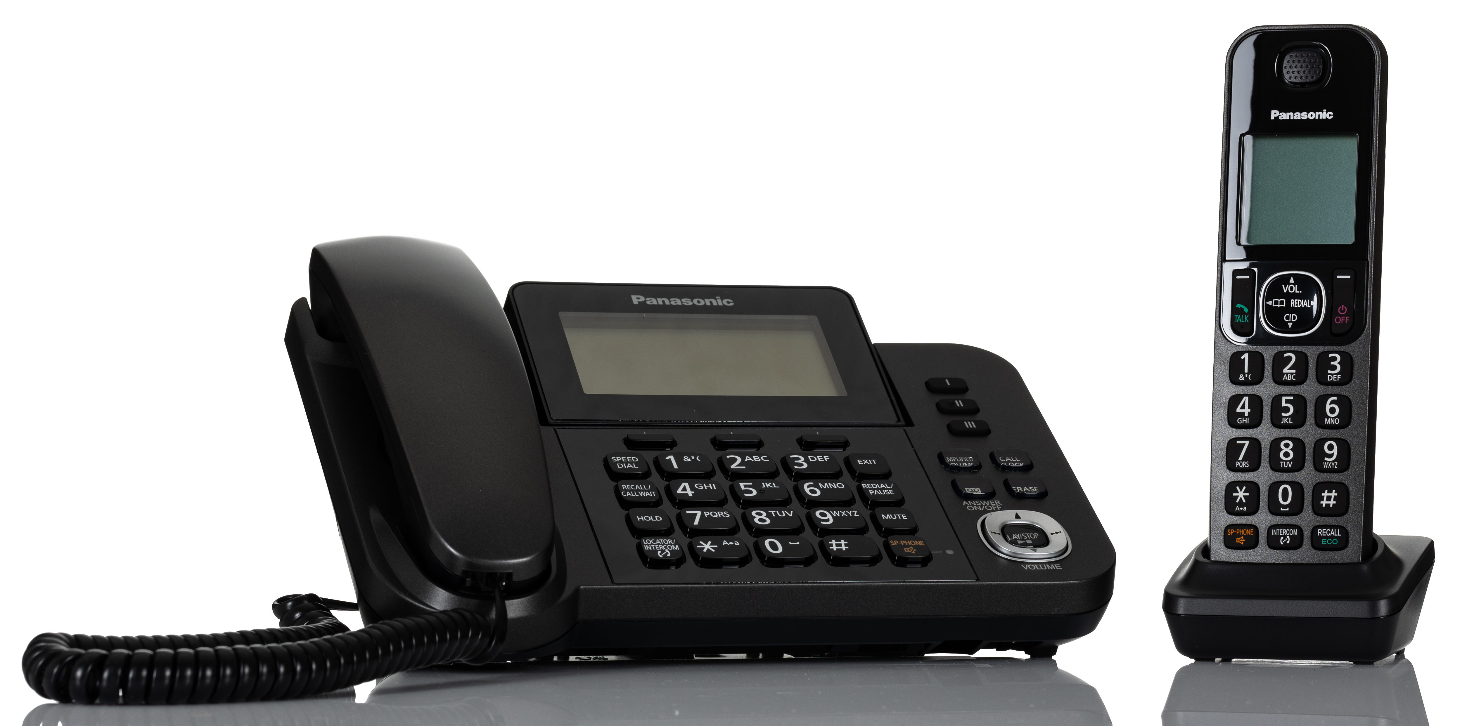 Panasonic KX-TGF320E Cordless Black Telephone