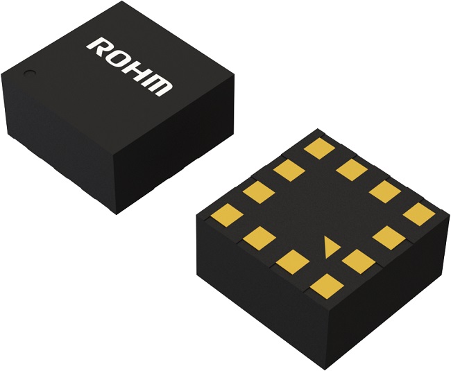 ROHM 3 Axis Surface Accelerometer 1.7 V 4.5V, I2C, VLGA012AV02A, 12-Pin