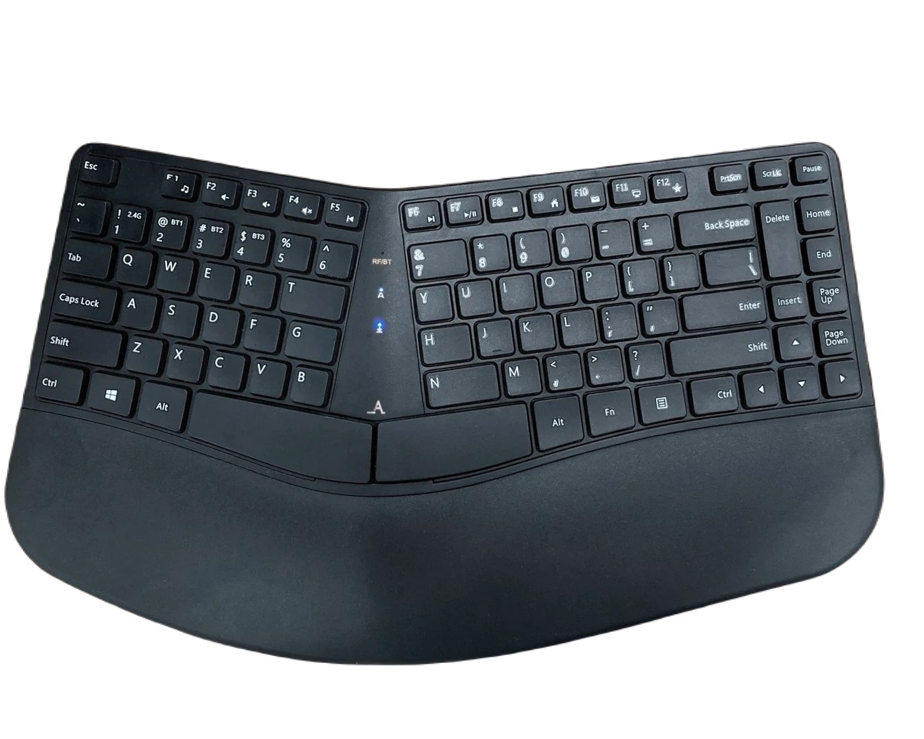 Ceratech KYB-CONTOUR-RFBTB-US Wireless RF Compact Keyboard, QWERTY (US), Black