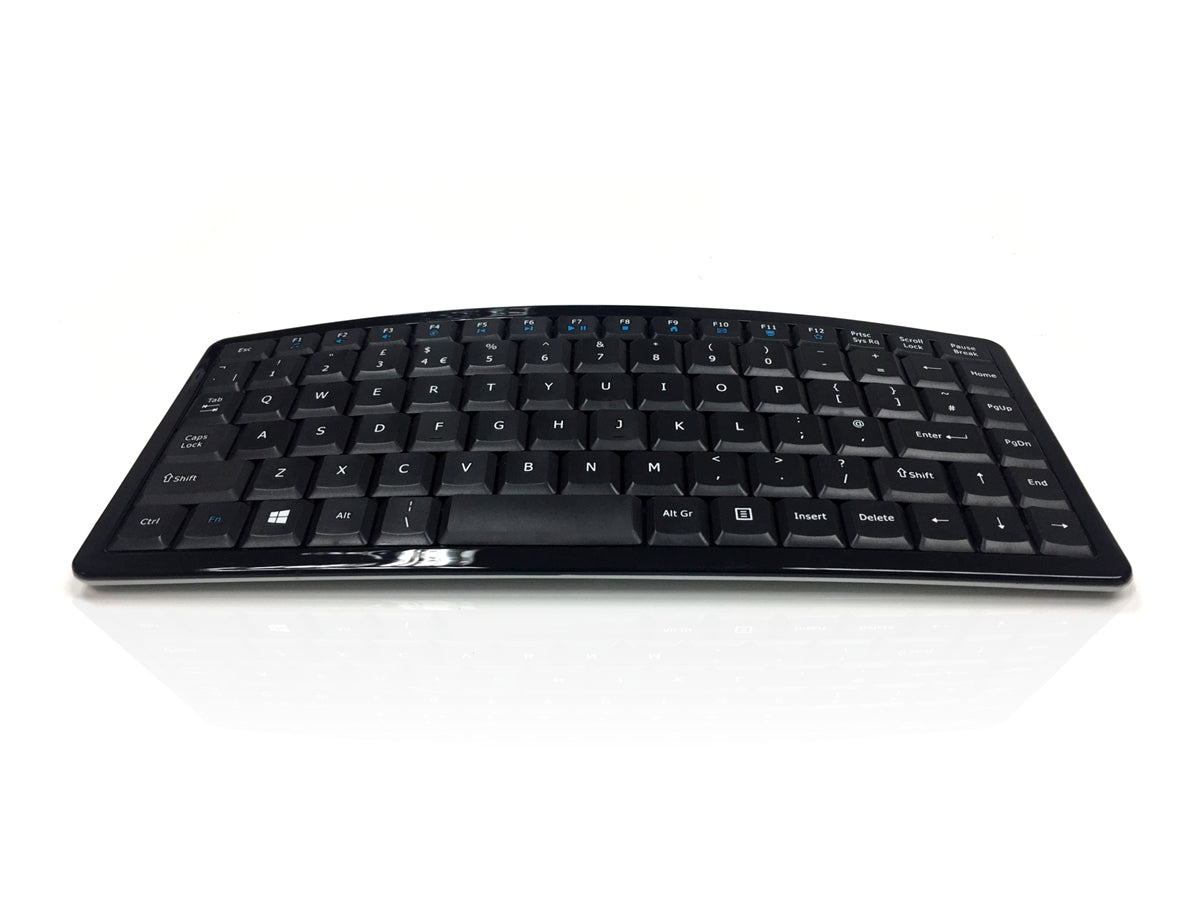 Ceratech KYB-CURVE-RFBK Wireless RF Standard Keyboard, QWERTY (UK), Black