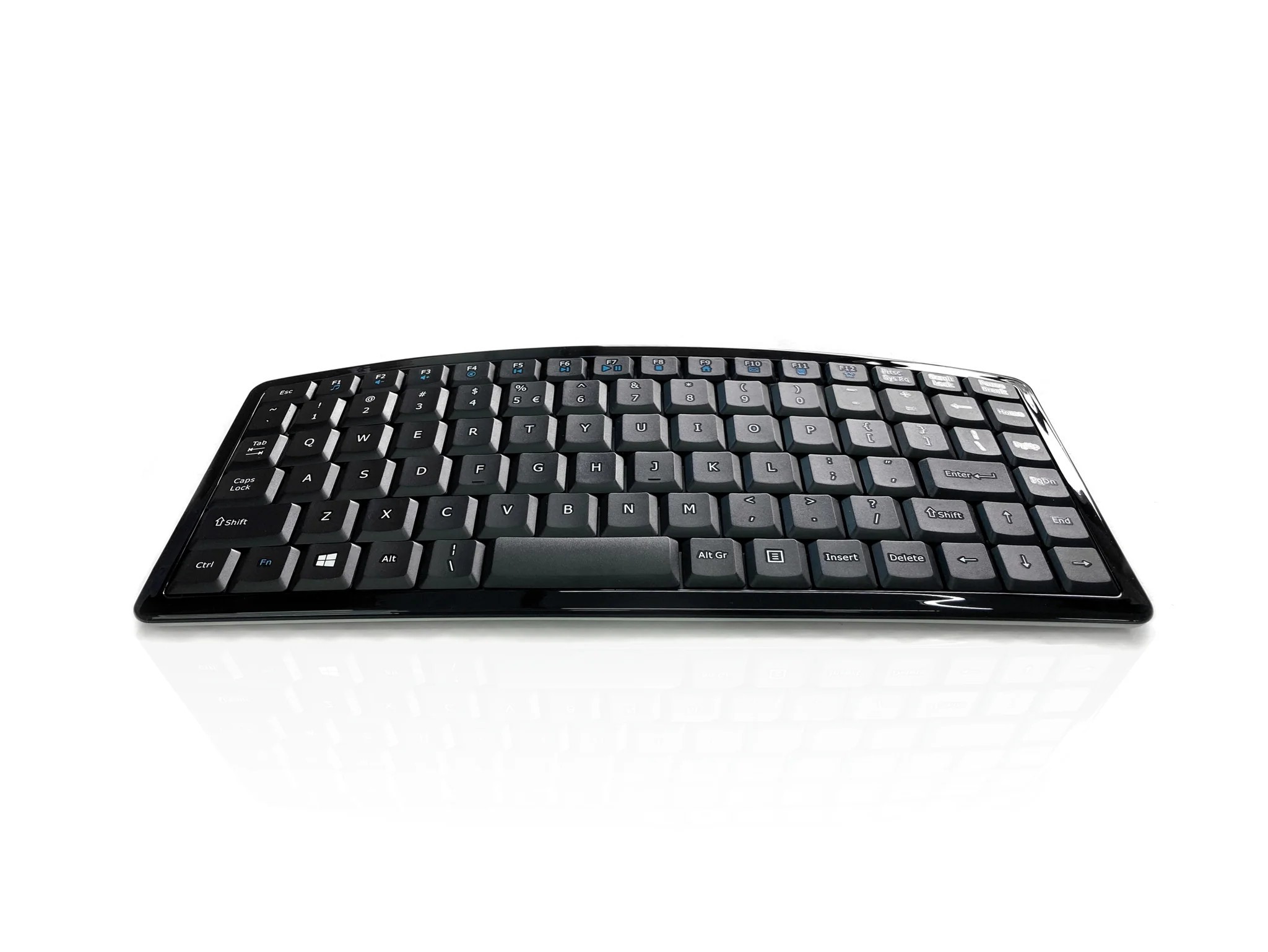 Ceratech KYB-CURVE-RFBKUS Wireless RF Standard Keyboard, QWERTY (US), Black
