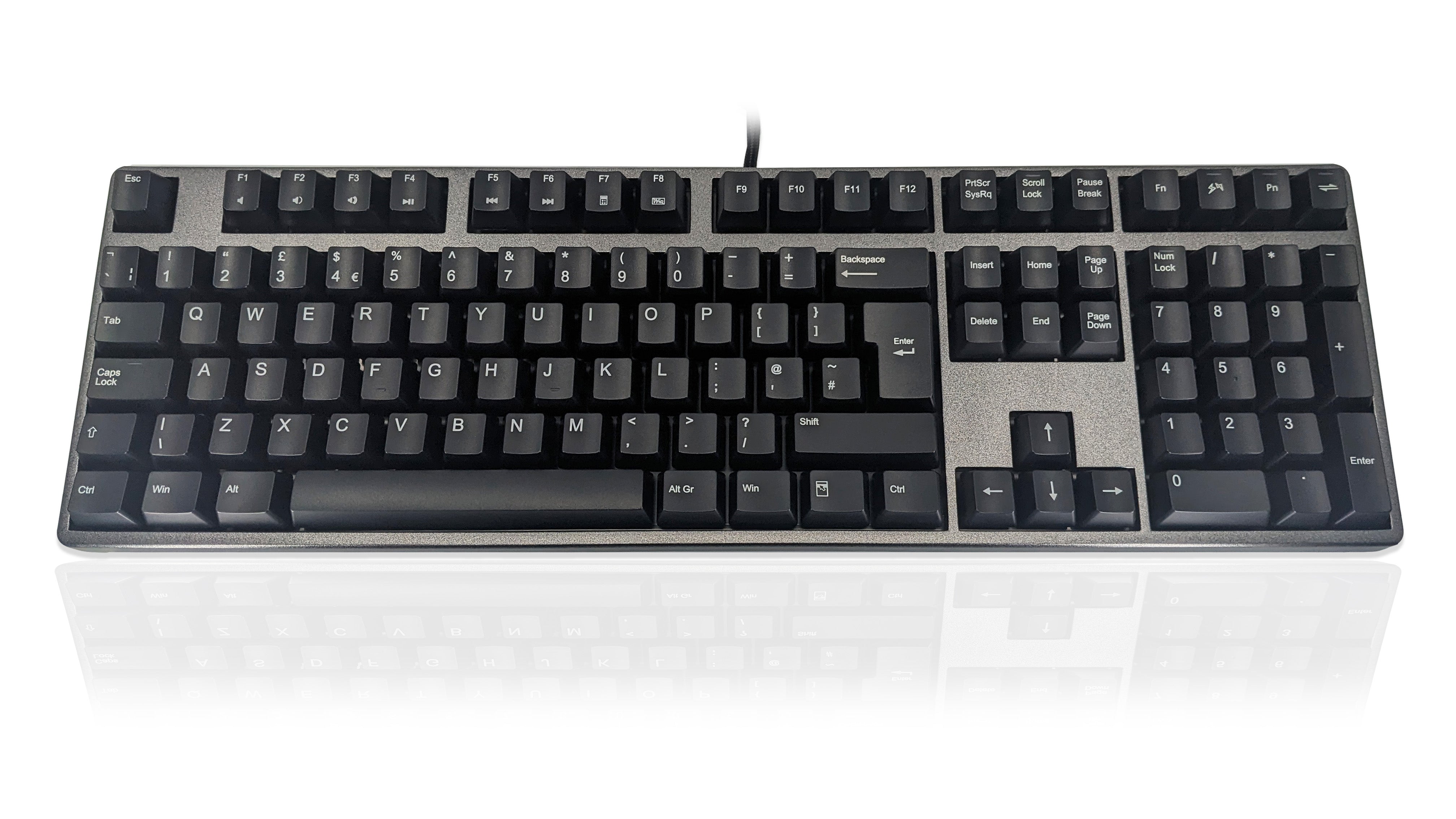 Ceratech KYB-DECK108NBB-R Wired USB Standard Keyboard, QWERTY (UK), Black