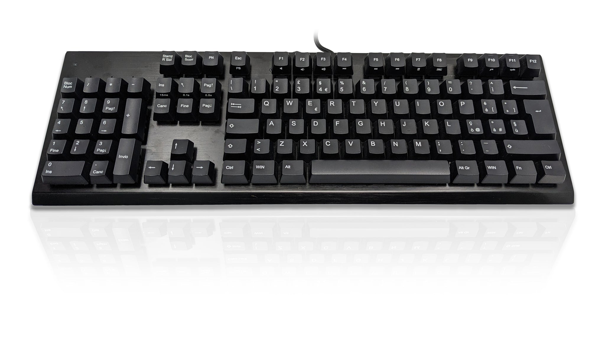 Ceratech KYB-LEFTUSB-BKIT Wired USB Standard Keyboard, QWERTY (Italy), Black