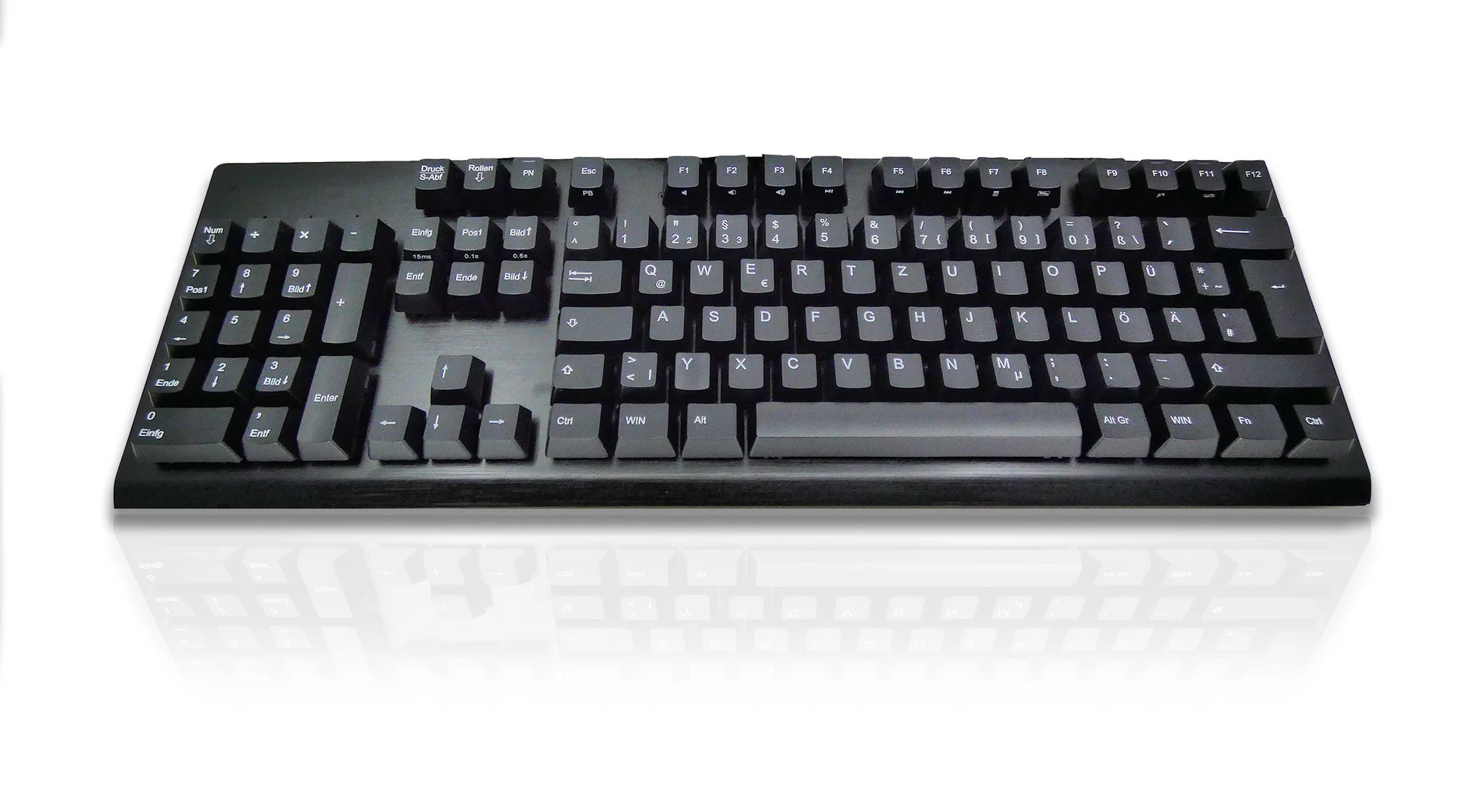 Ceratech KYB-LEFTUSBBLKGR Wired USB Standard Keyboard, QWERTZ (German), Black