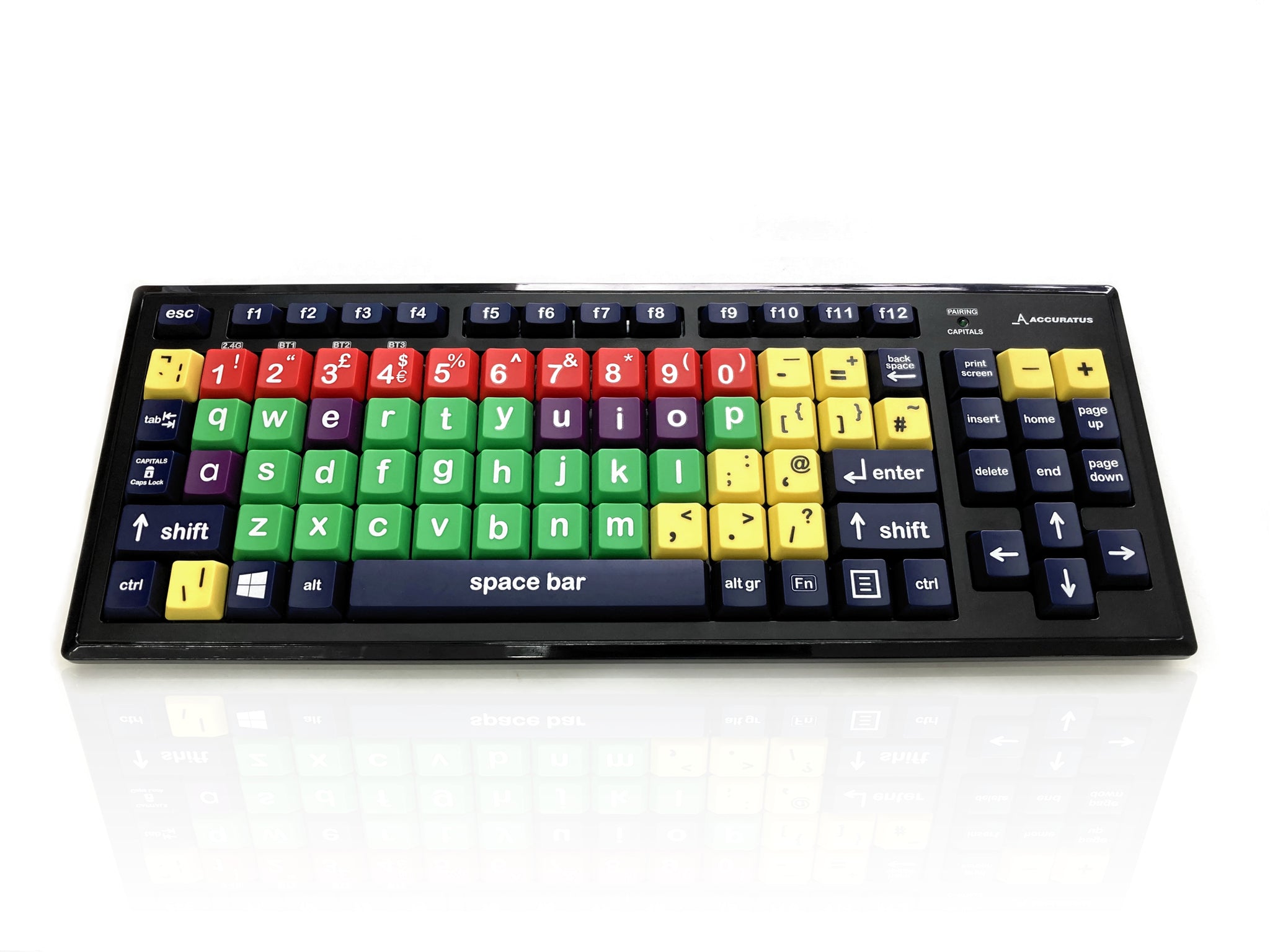 Ceratech KYB-M2MIX-LCUHBT Wireless Bluetooth Early Learning Keyboard, QWERTY (UK), Multicolour