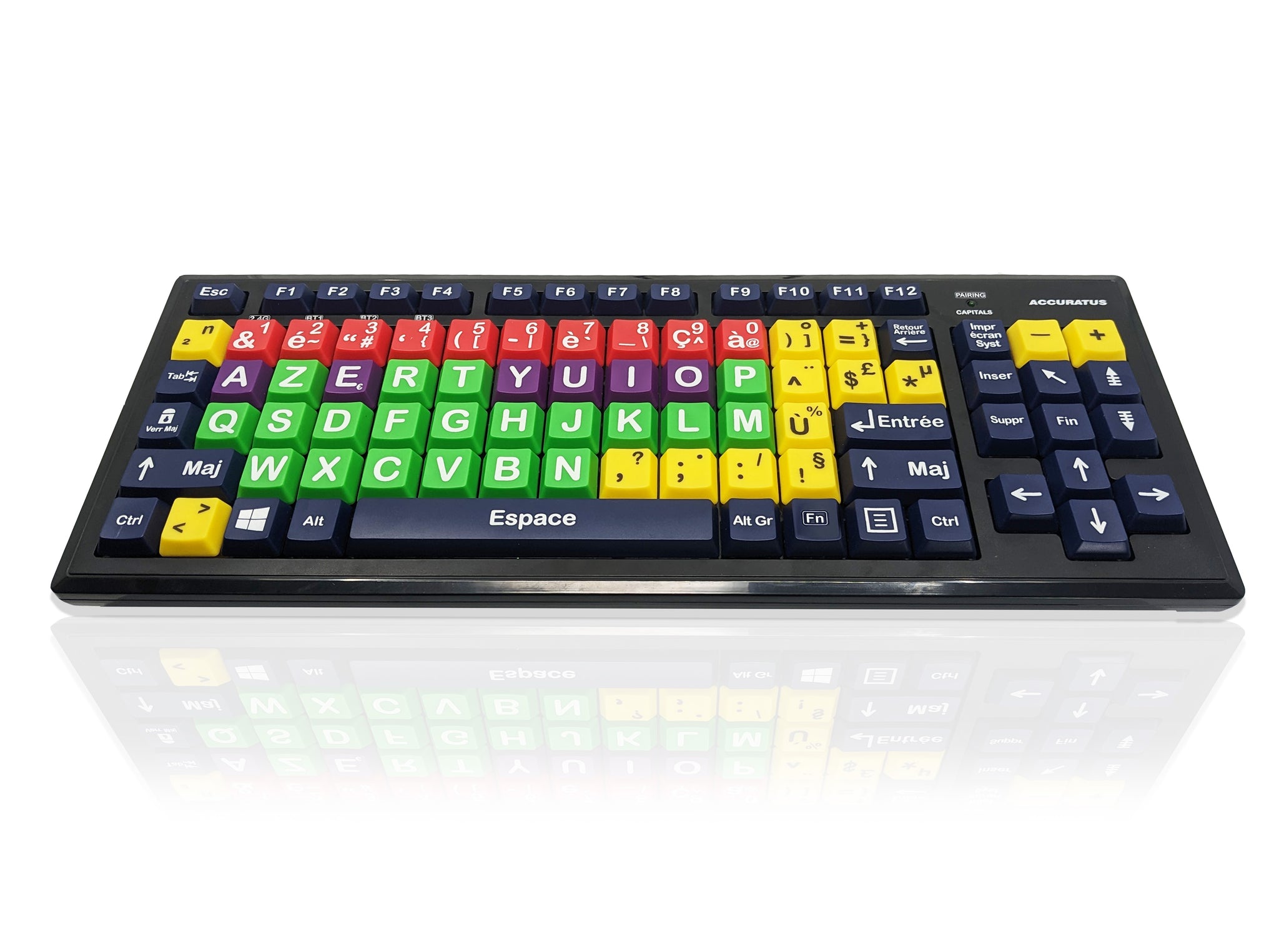 Ceratech KYB-M2MIX-UCFRBT Wireless Bluetooth Early Learning Keyboard, QWERTY (French), Multicolour