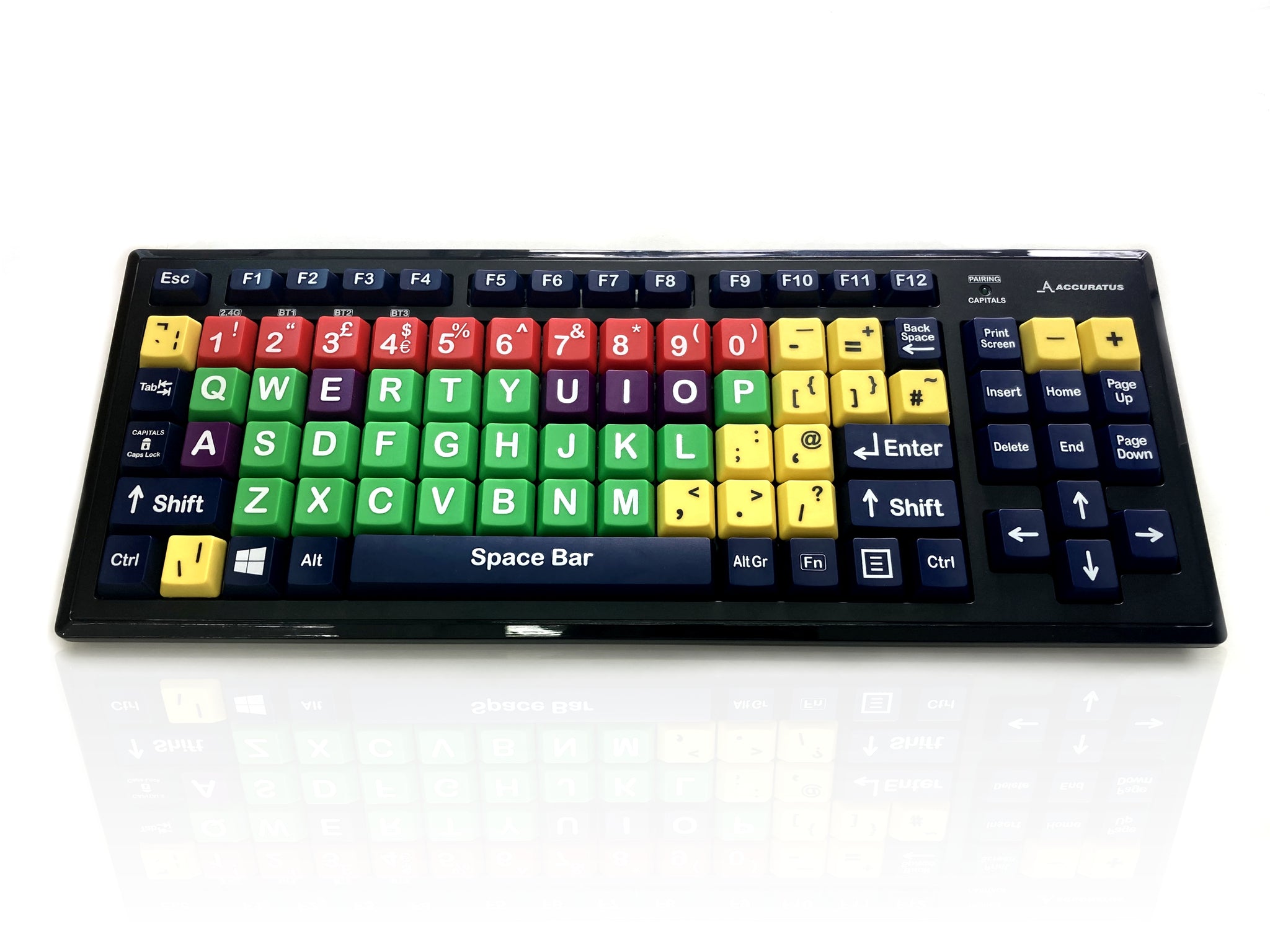 Ceratech KYB-M2MIX-UCUHBT Wireless Bluetooth Early Learning Keyboard, QWERTY (UK), Multicolour
