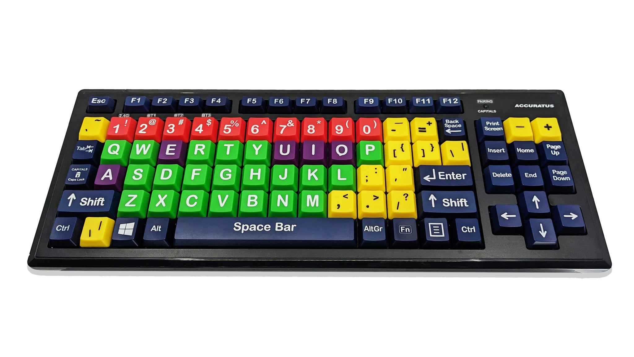 Ceratech KYB-M2MIX-UCUSBT Wireless Bluetooth Early Learning Keyboard, QWERTY (US), Multicolour