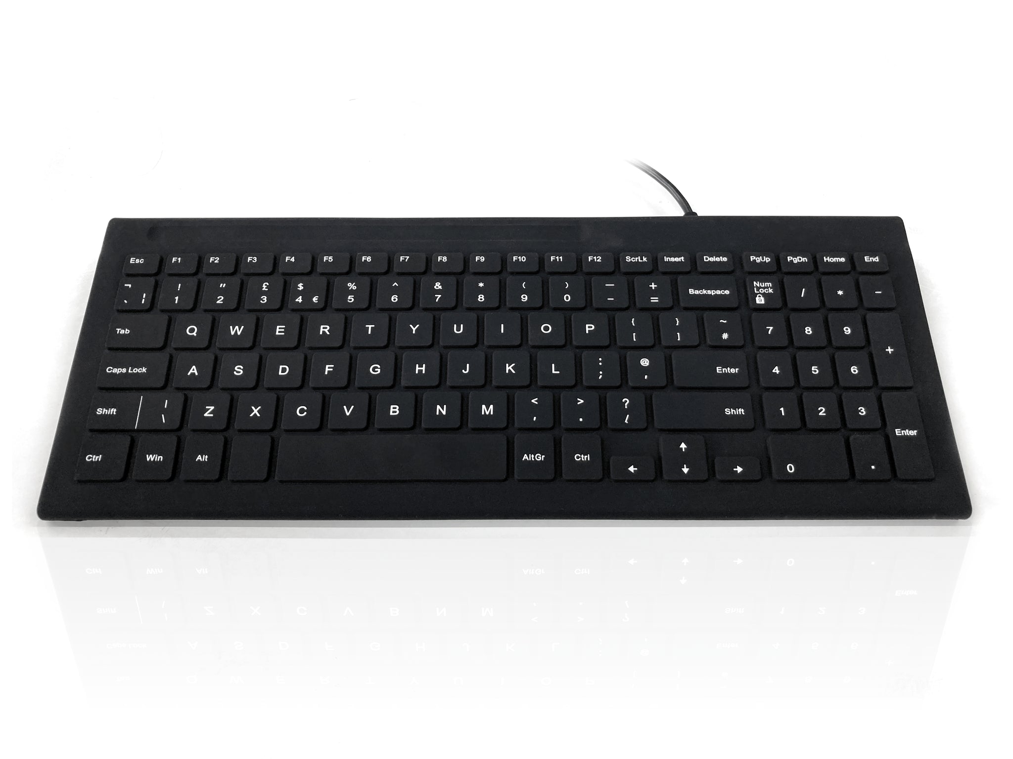 Ceratech KYB-MED-103-UBK Wired USB Standard Keyboard, QWERTY (UK), Black