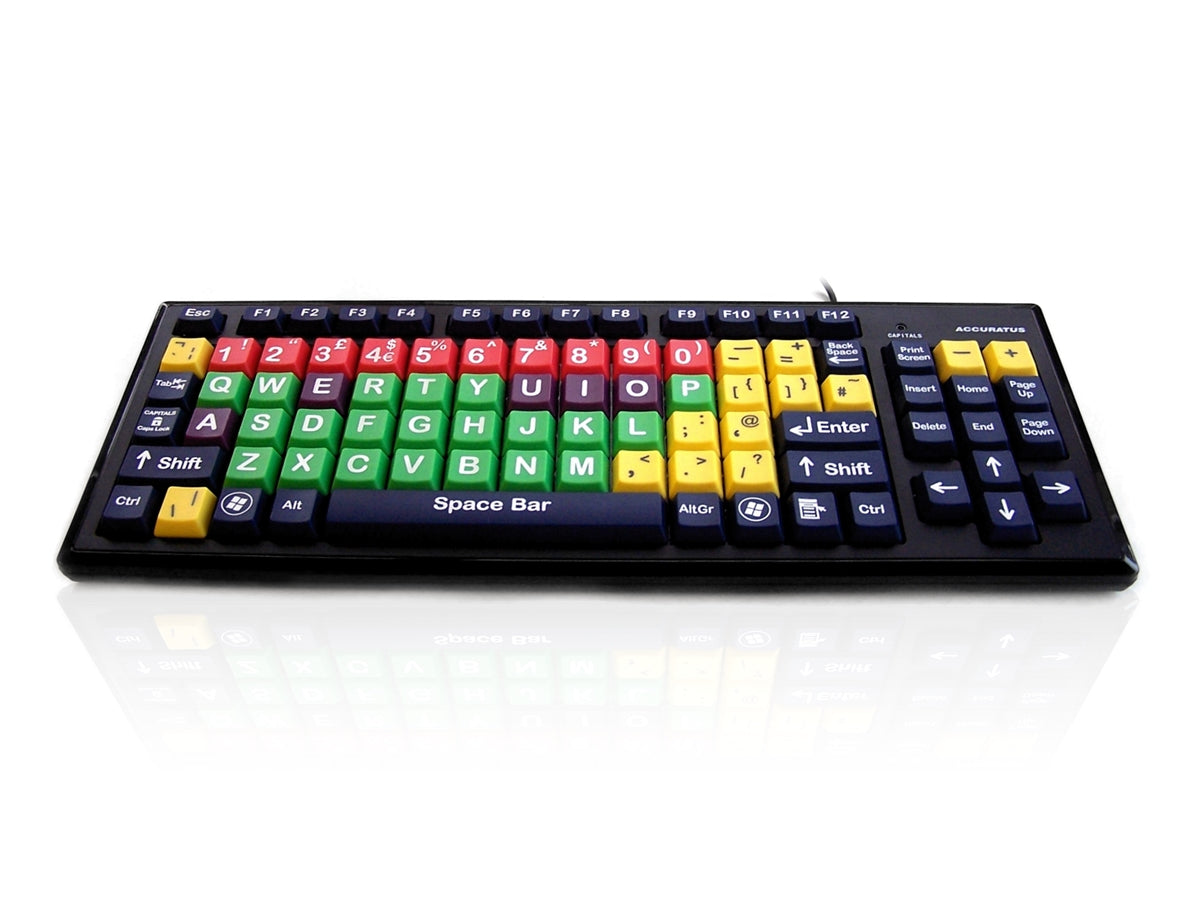 Ceratech KYB-MON2MIX-UCUH Wired USB Early Learning Keyboard, QWERTY (UK), Multicolour