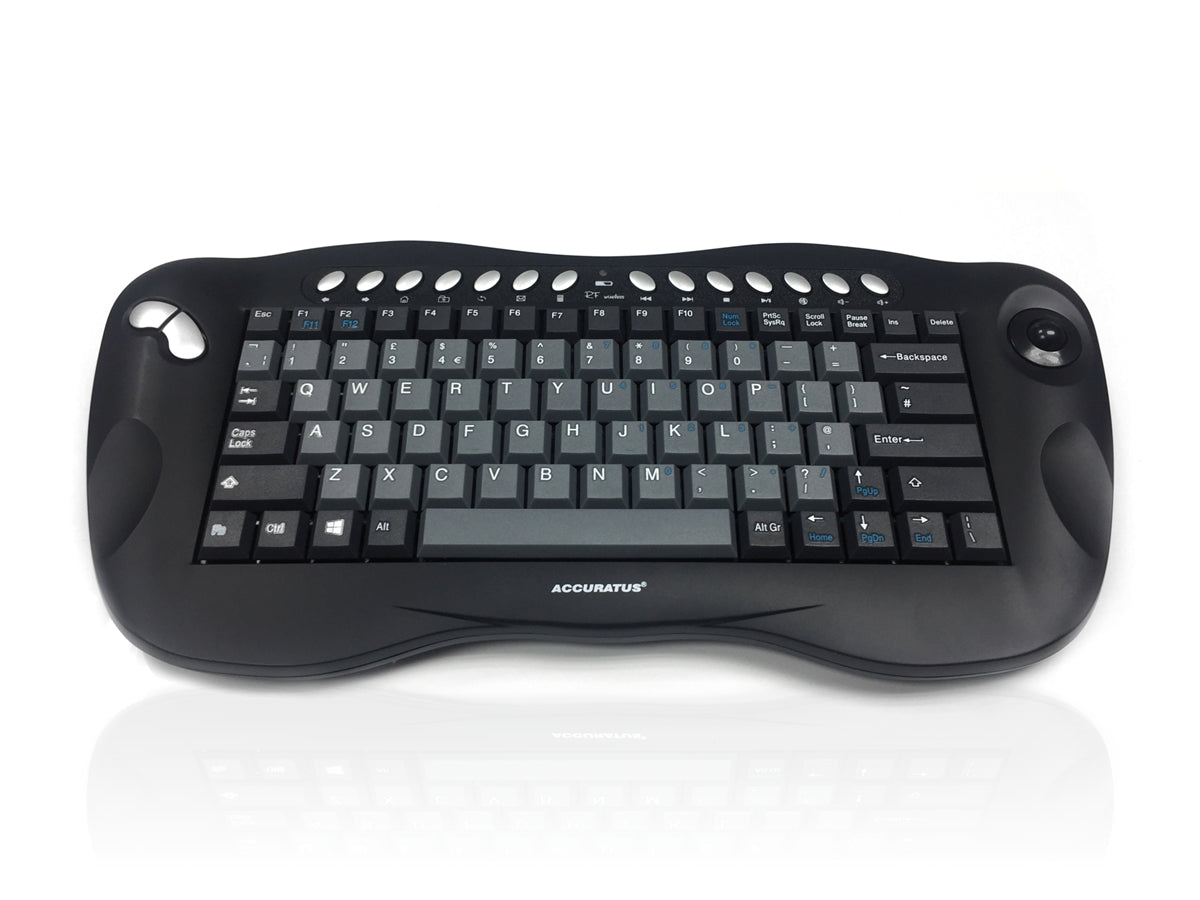Ceratech KYB-TOUGHBALL2 Wireless Wireless, USB Multimedia Keyboard, QWERTY (UK), Black