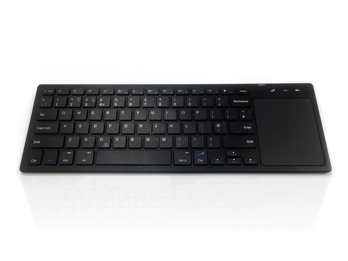 Ceratech KYB400-8000-BTAU Wireless Bluetooth Standard Keyboard, QWERTY (UK), Black