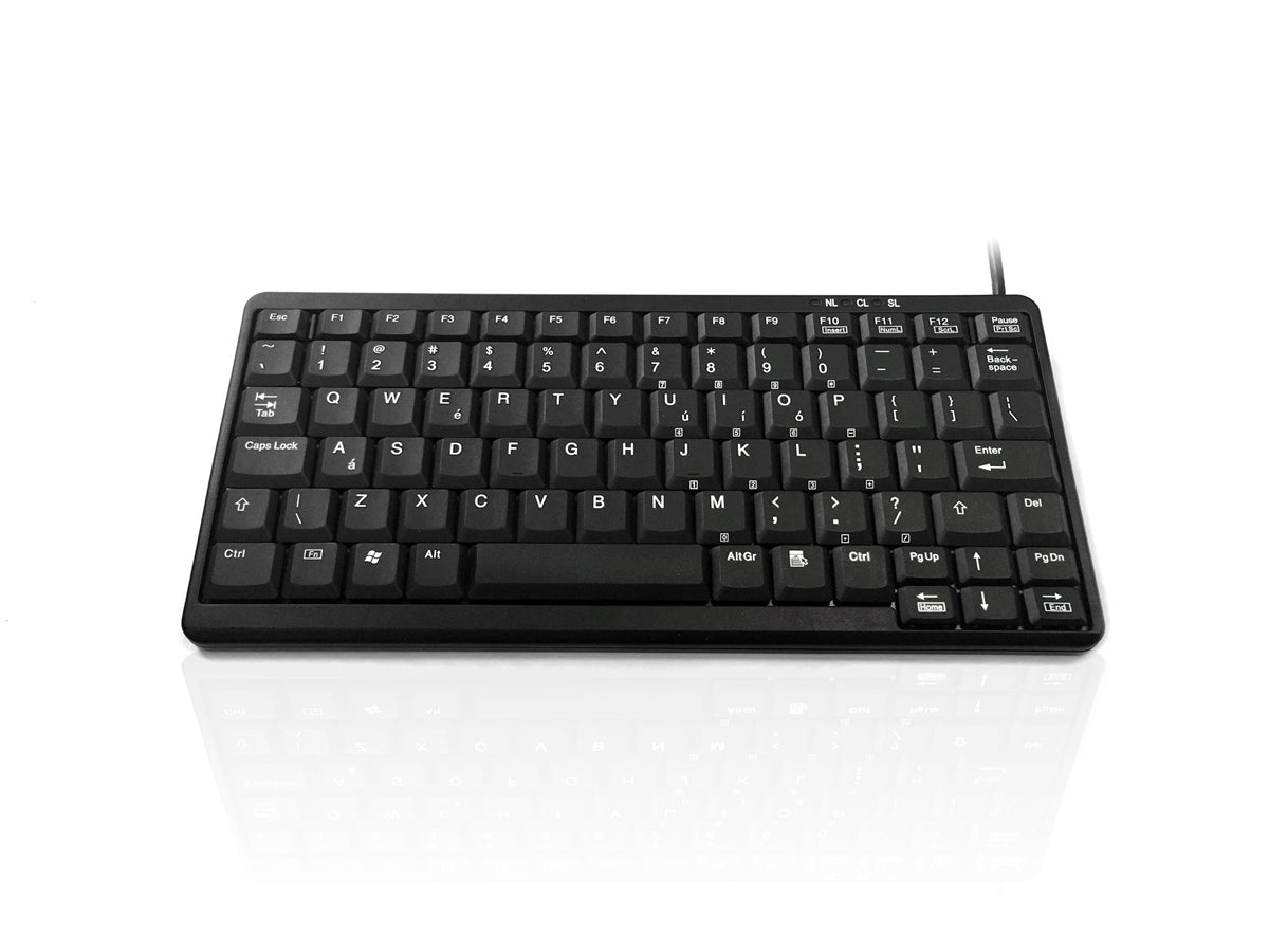 Ceratech KYB500-K82A-US Wired USB, PS2 Compact Keyboard, QWERTY (US), Black