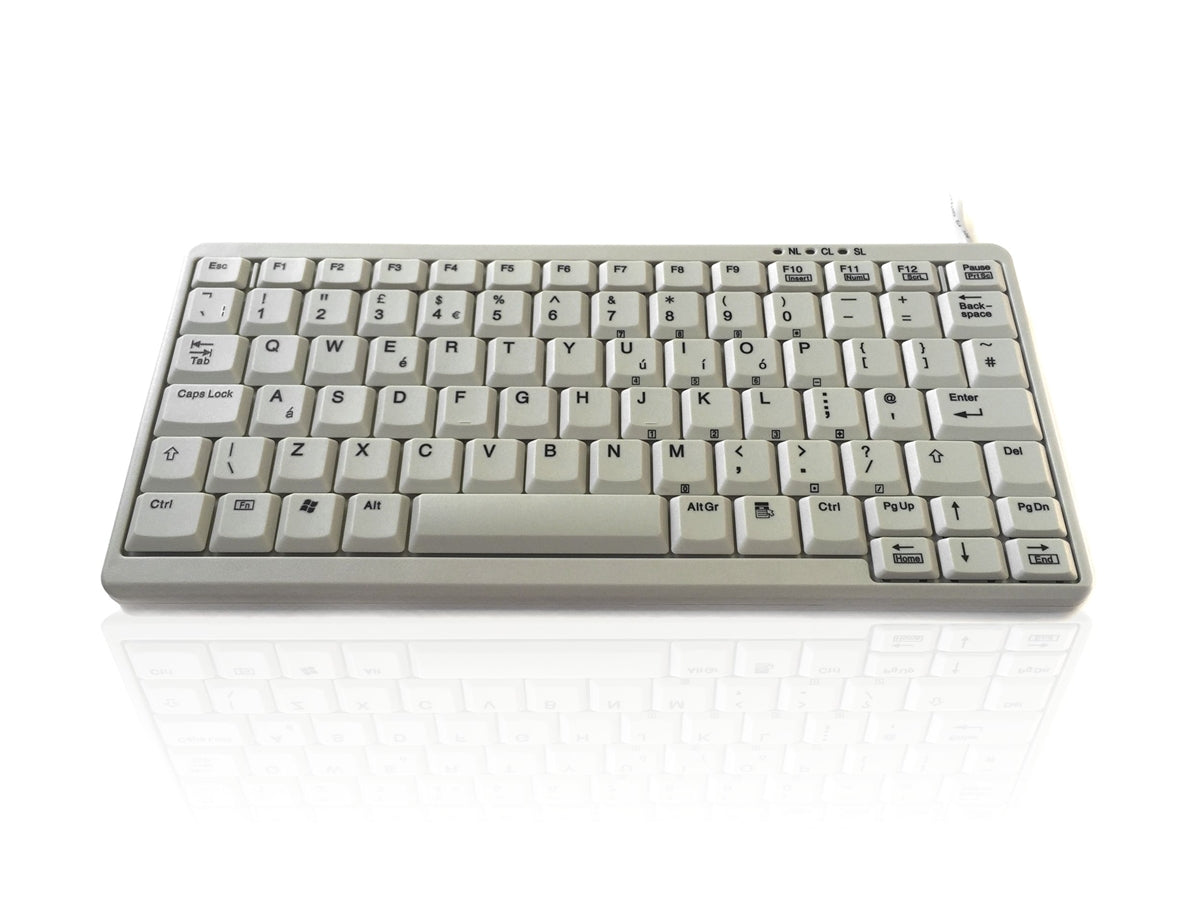 Ceratech KYB500-K82A-W Wired PS2, USB Compact Keyboard, QWERTY (UK), White
