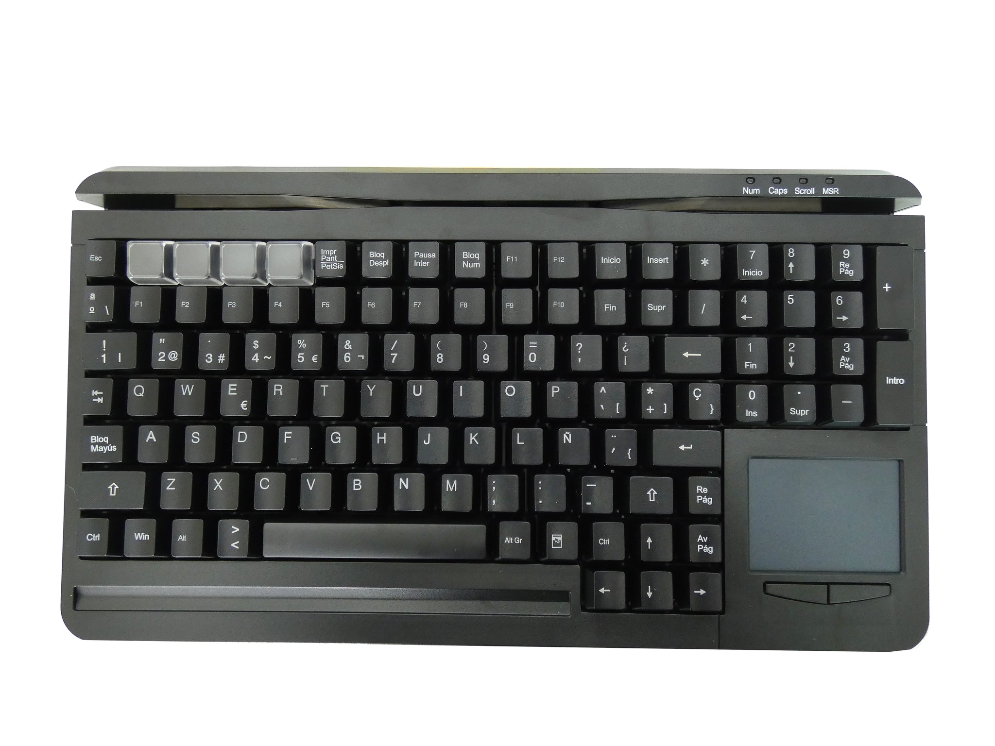 Ceratech KYB500-S109C-ES Wired USB Standard Keyboard, QWERTY (Spain), Black
