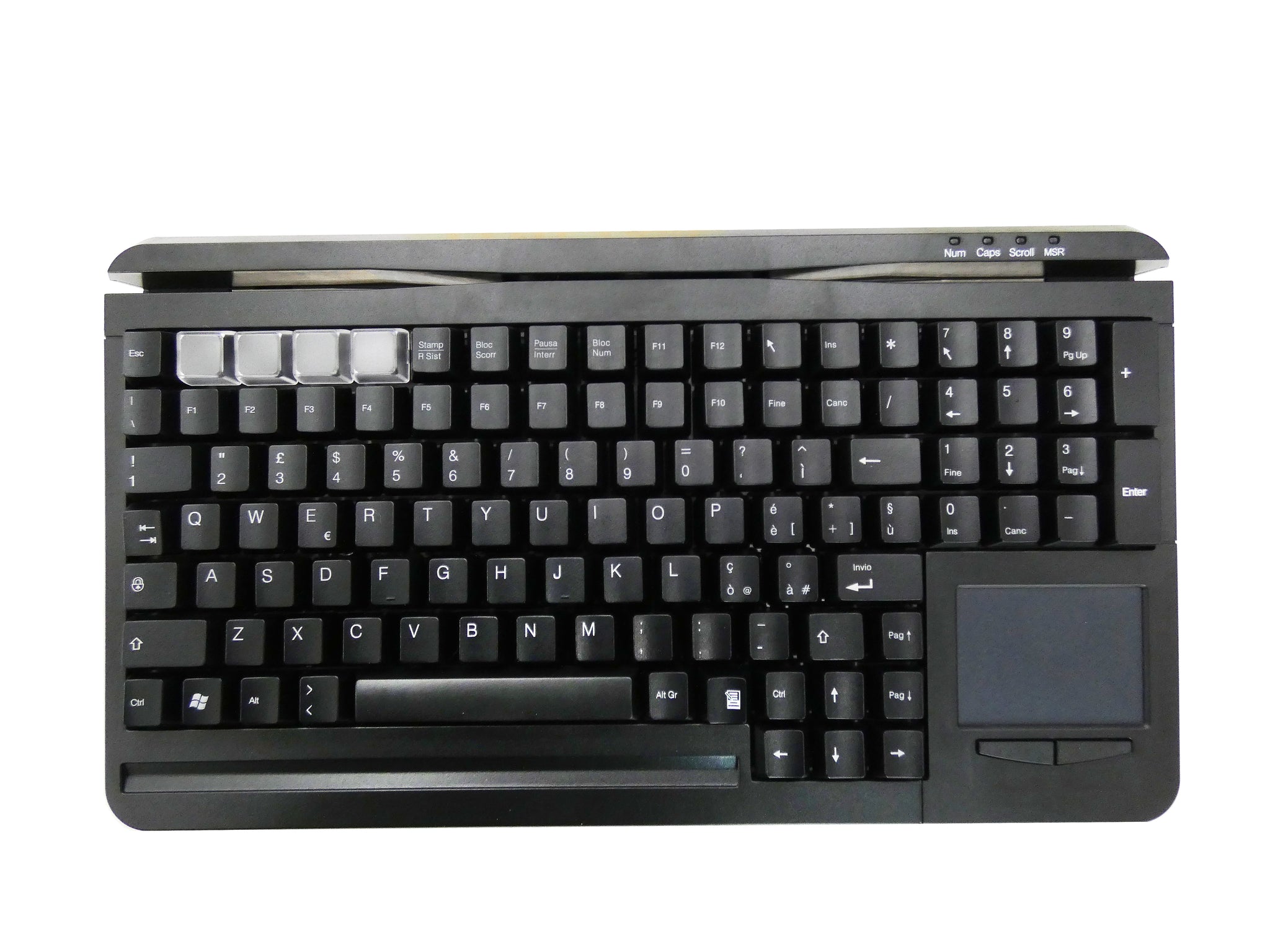 Ceratech KYB500-S109C-IT Wired USB Standard Keyboard, QWERTY (EU), Black