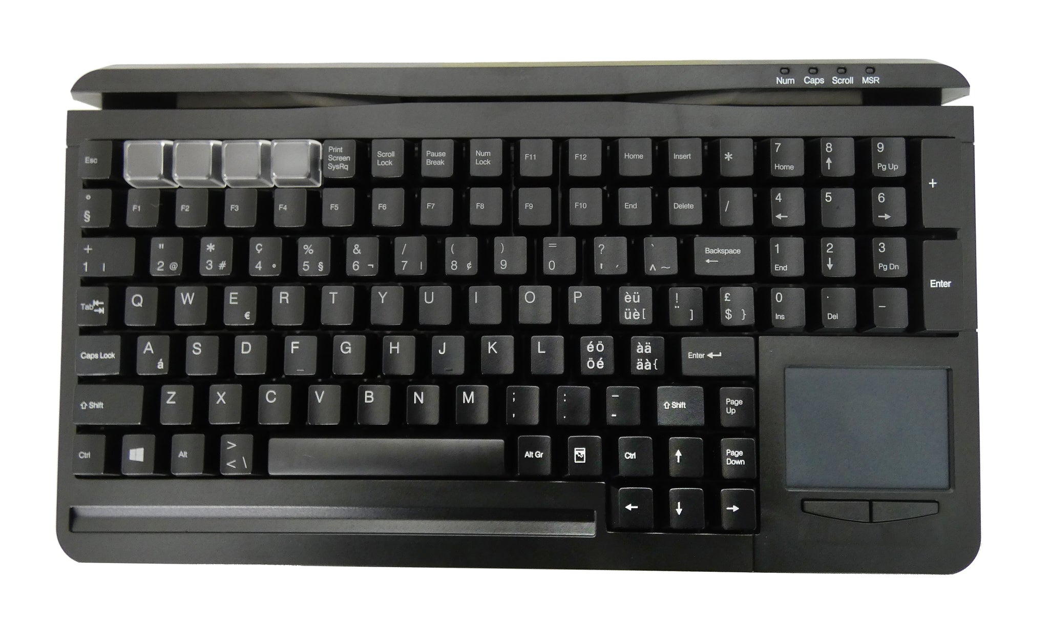 Ceratech KYB500-S109C-SW Wired USB Standard Keyboard, QWERTY (EU), Black
