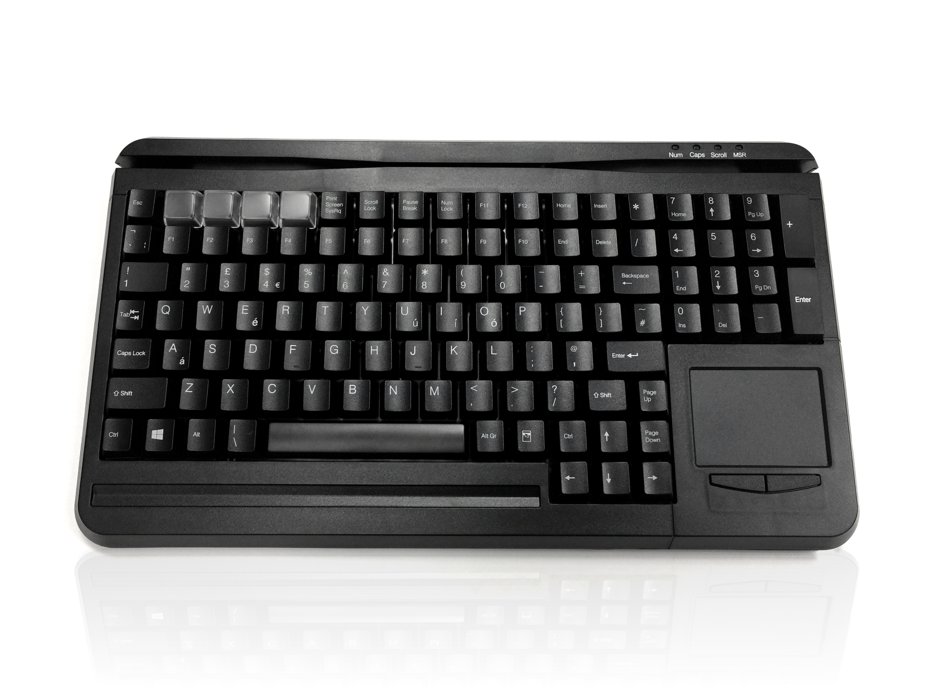 Ceratech KYB500-S109P Wired PS2 Compact Keyboard, QWERTY, Black