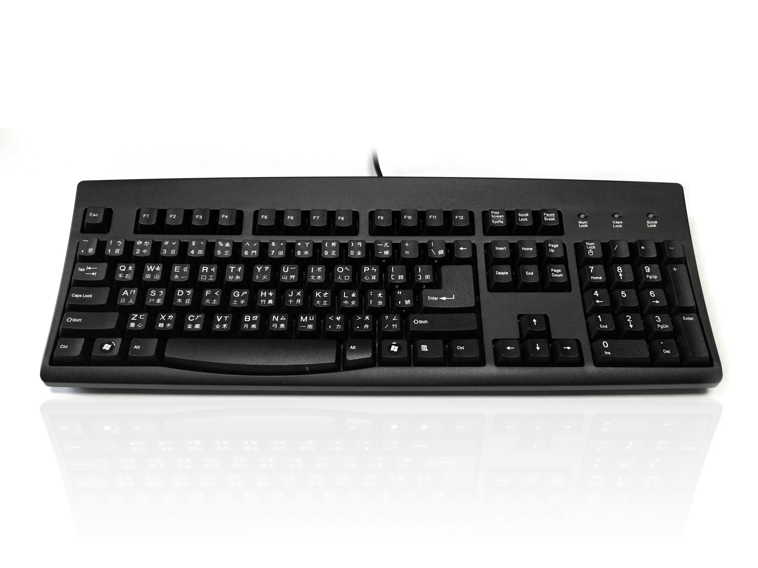 Ceratech KYBAC260UP-BKCH Wired USB, PS2 Standard Keyboard, QWERTY, Black