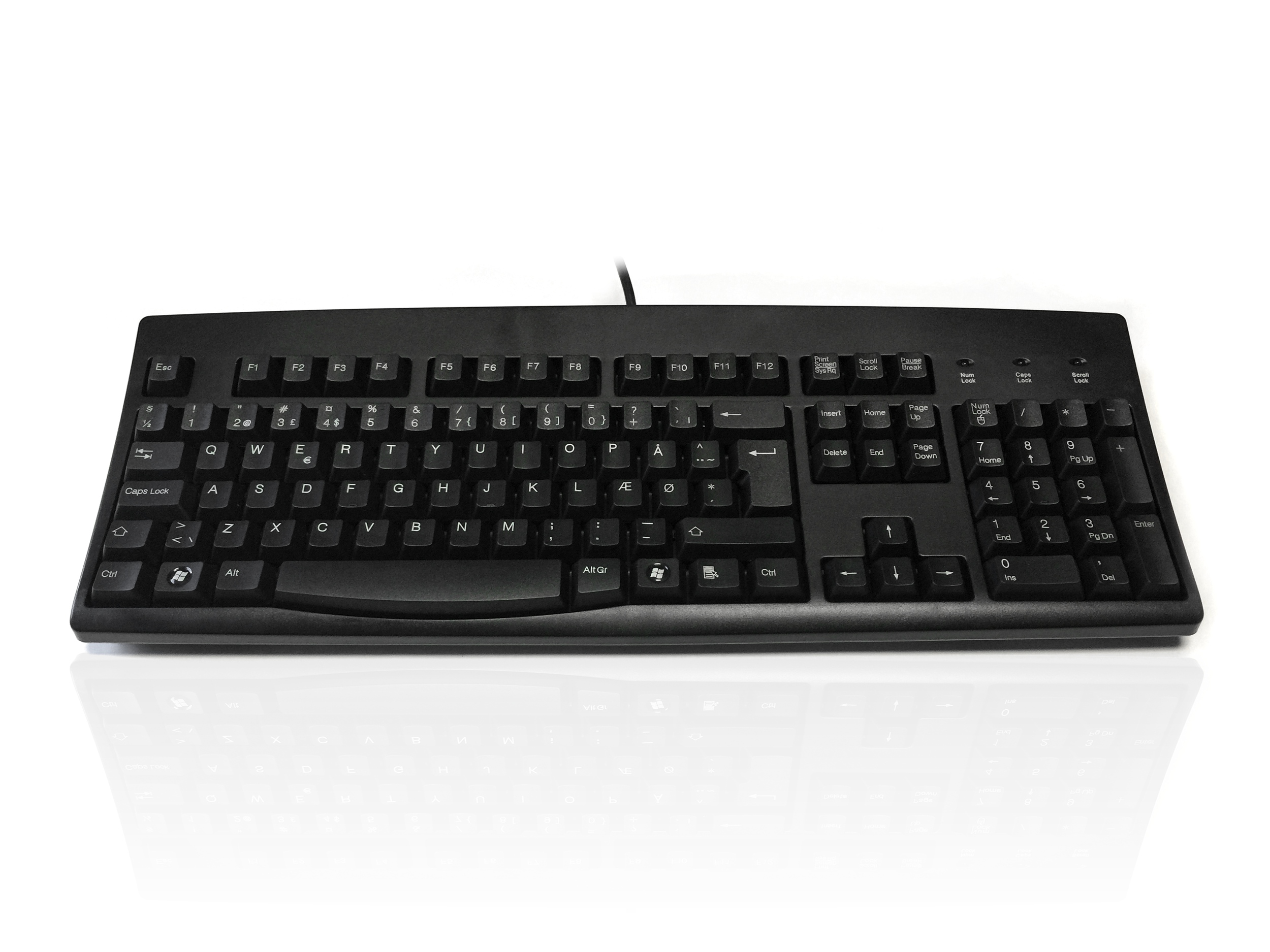 Ceratech KYBAC260UP-BKDK Wired PS2, USB Standard Keyboard, QWERTY, Black