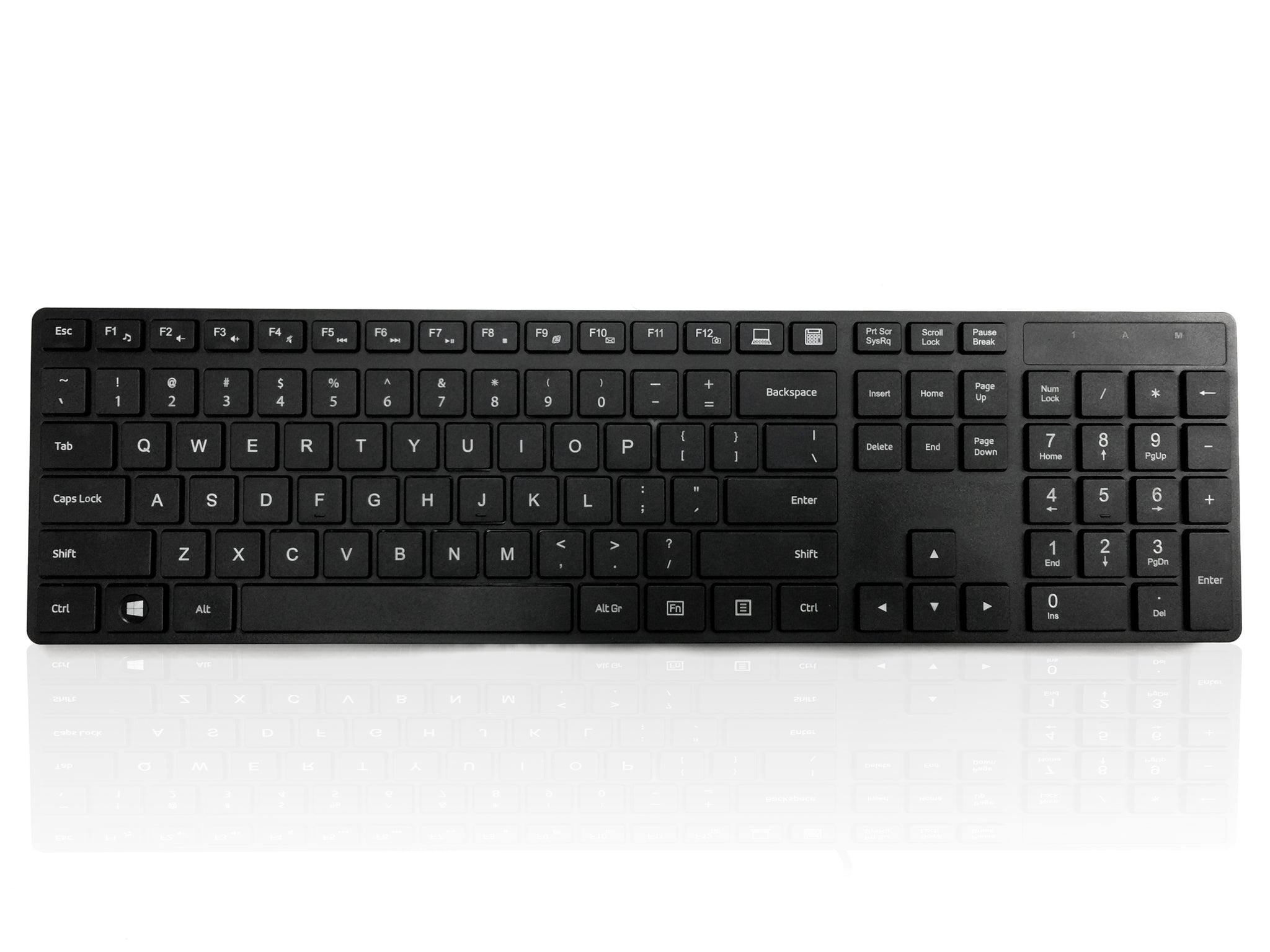 Ceratech KYBAC301-BTBK-US Wireless USB Standard Keyboard, QWERTY (US), Black