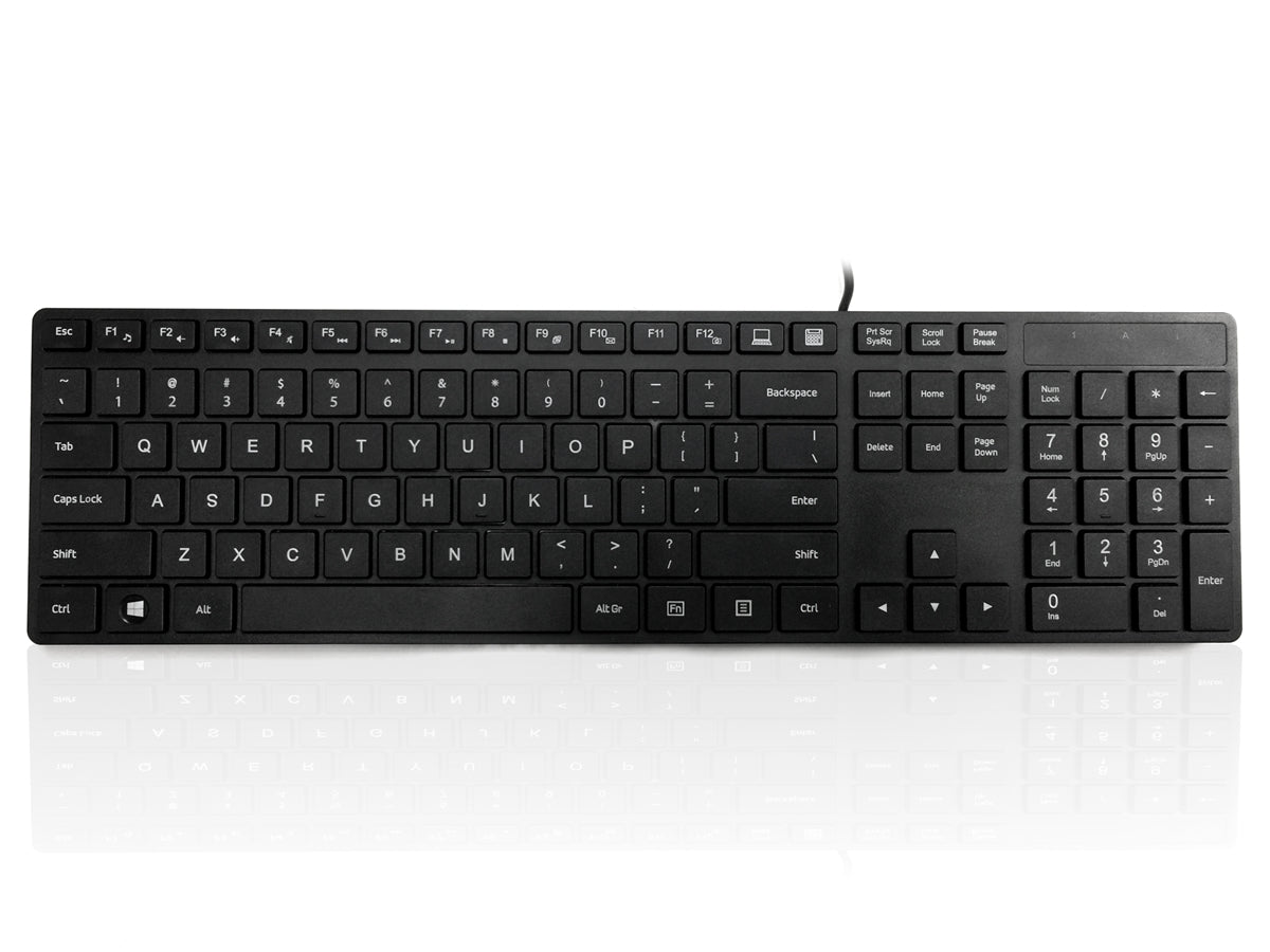 Ceratech KYBAC301-UBLK-US Wired USB Compact Keyboard, QWERTY (US), Black