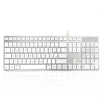 kybac301-ucmc-it Ceratech 301C MAC Wired USB Mac Keyboard, QWERTY, White