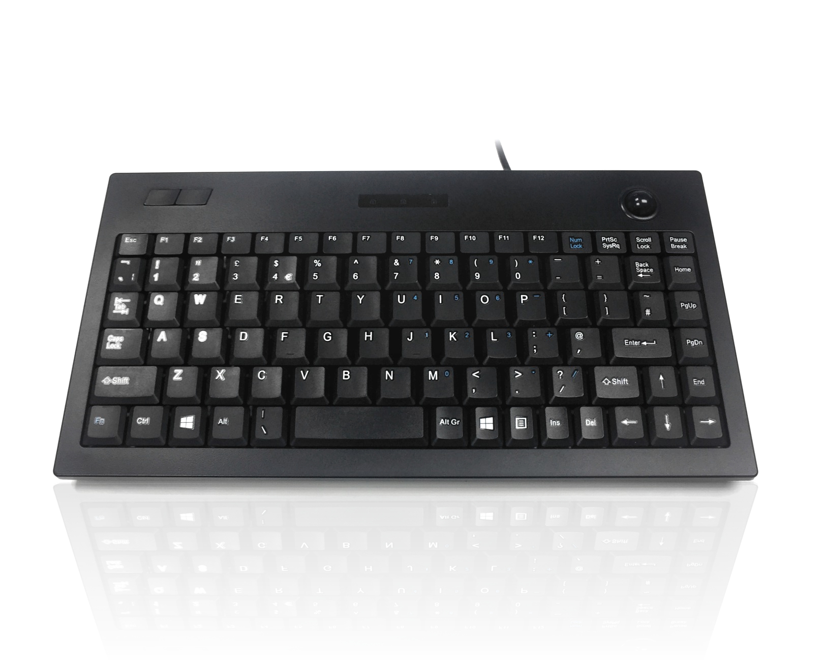 Ceratech KYBAC5005-PS2BlK Wired PS2 Compact Keyboard, QWERTY (UK), Black