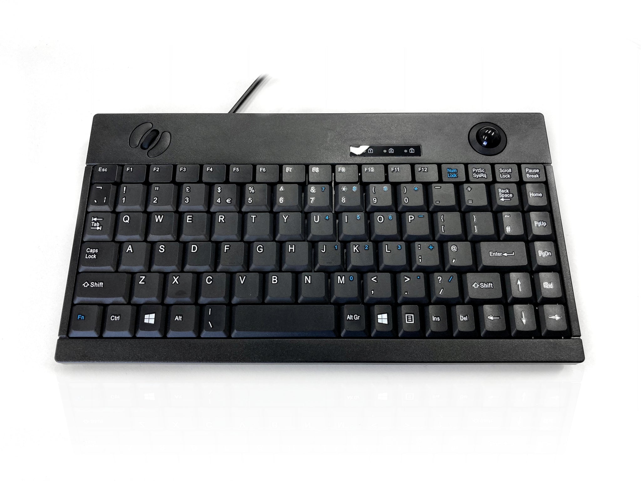 Ceratech KYBAC5015-USBBLK Wired USB Compact Keyboard, QWERTY (UK), Black