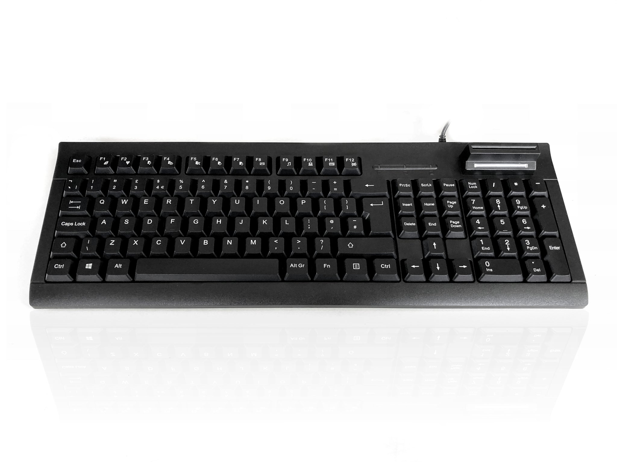 Ceratech KYBKC-108S-UB Wired USB Standard Keyboard, QWERTY (UK), Black